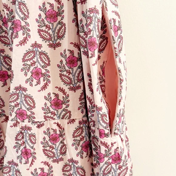 J. Crew Ruffle-Sleeve Floral Print Midi Dress - Picture 7 of 11